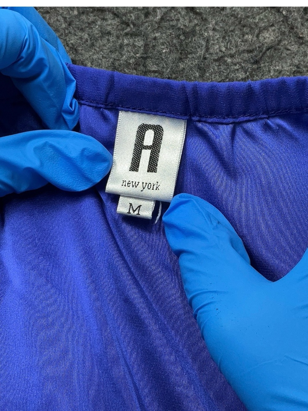 Ruffle-Front Royal Blue Camisole Top - Picture 3 of 4
